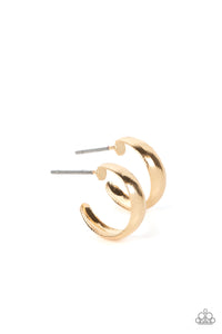Mini Magic - Gold Earring - Paparazzi - Dare2bdazzlin N Jewelry