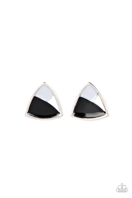 Kaleidoscopic Collision - Black Earring - Paparazzi - Dare2bdazzlin N Jewelry