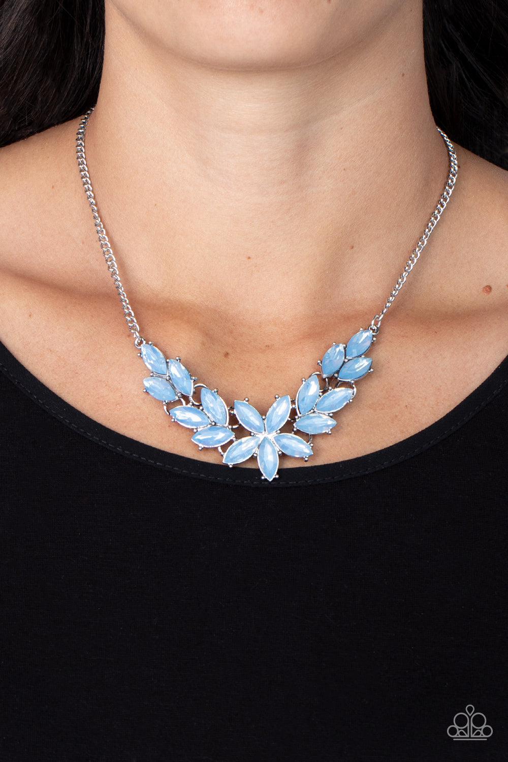 Ethereal Efflorescence - Blue Necklace - Paparazzi - Dare2bdazzlin N Jewelry
