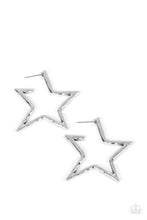 Load image into Gallery viewer, All-Star Attitude - Silver Earring - Paparazzi - Dare2bdazzlin N Jewelry
