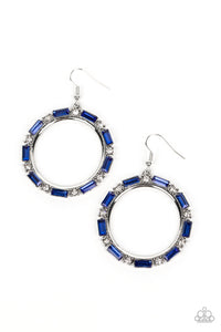 Gritty Glow - Blue Earring - Paparazzi - Dare2bdazzlin N Jewelry