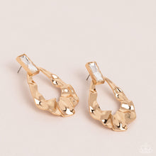 Load image into Gallery viewer, Metro Meltdown - Gold Earring - Paparazzi - Dare2bdazzlin N Jewelry
