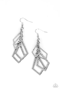 Totally TERRA-ific - Silver Earring - Paparazzi - Dare2bdazzlin N Jewelry