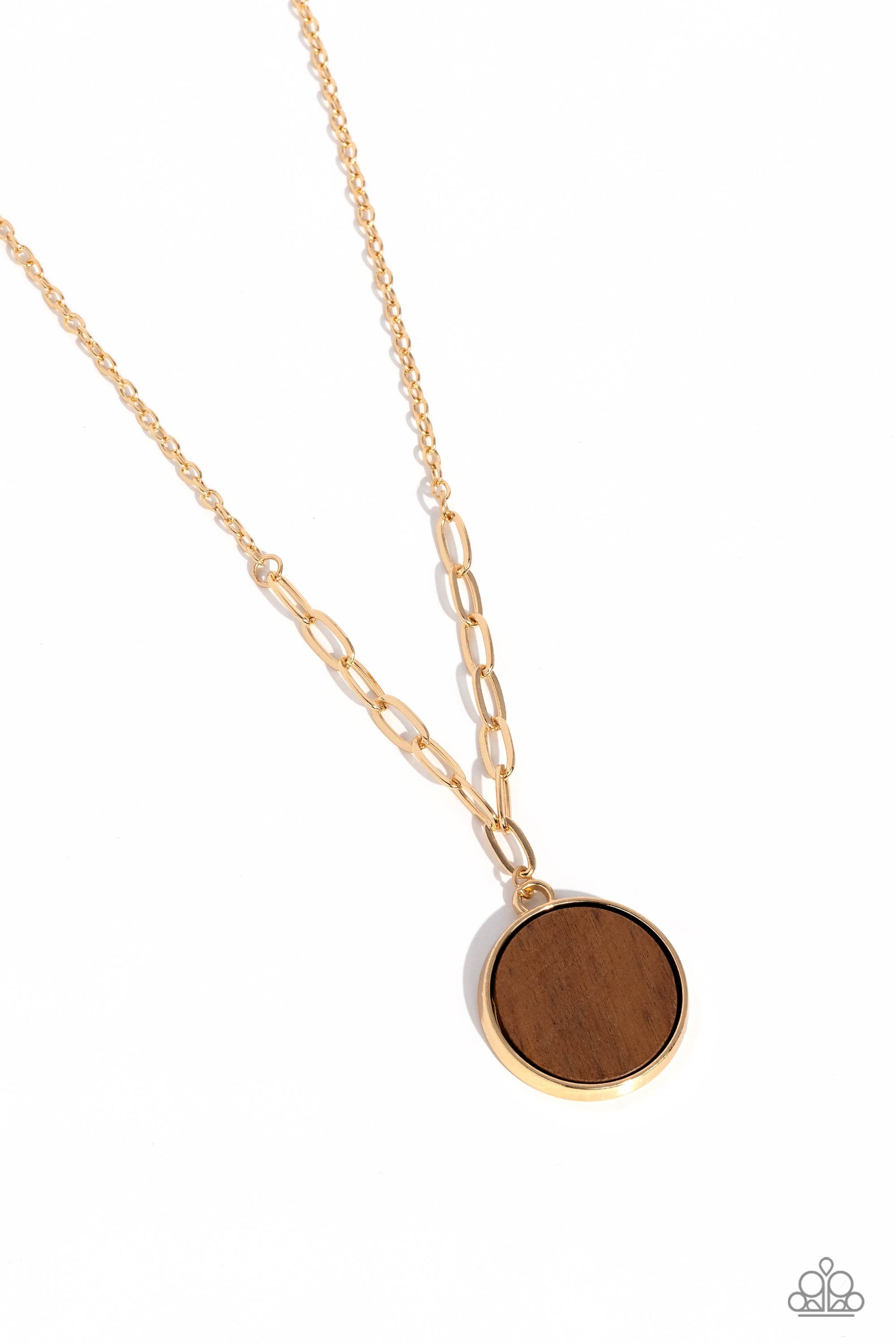 WOODnt Dream of It - Gold Necklace - Paparazzi - Dare2bdazzlin N Jewelry