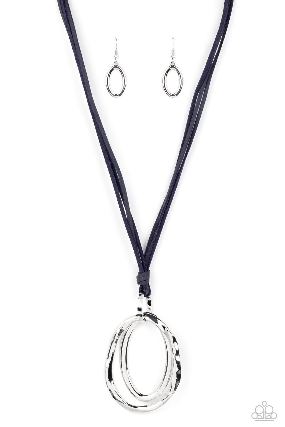 Long OVAL-due - Blue Necklace - Paparazzi - Dare2bdazzlin N Jewelry