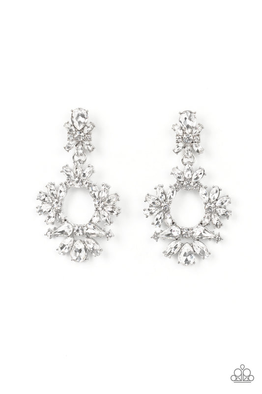 Leave them Speechless - White Earring - Paparazzi - Dare2bdazzlin N Jewelry