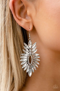 Turn up the Luxe - White Earring - Paparazzi - Dare2bdazzlin N Jewelry