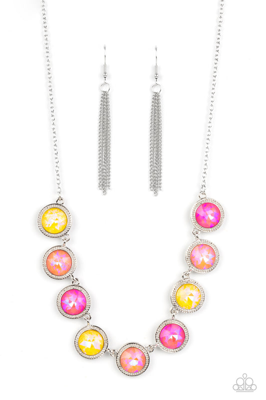 Queen of the Cosmos - Yellow Necklace - Paparazzi - Dare2bdazzlin N Jewelry