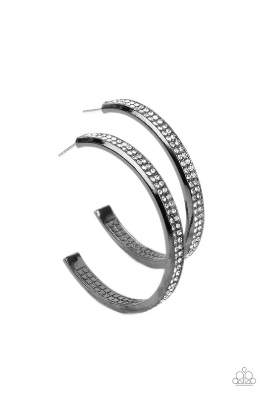 Flash Freeze - Black Earring - Paparazzi - Dare2bdazzlin N Jewelry
