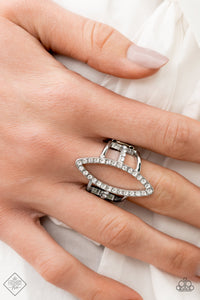 Icy Intuition - White Ring - Paparazzi - Dare2bdazzlin N Jewelry