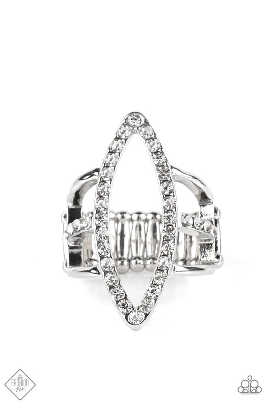Icy Intuition - White Ring - Paparazzi - Dare2bdazzlin N Jewelry