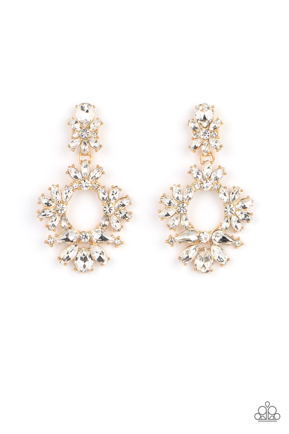 Leave them Speechless - Gold Earring - Paparazzi - Dare2bdazzlin N Jewelry