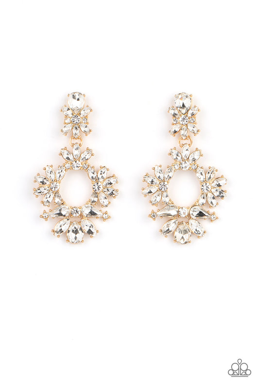 Leave them Speechless - Gold Earring - Paparazzi - Dare2bdazzlin N Jewelry