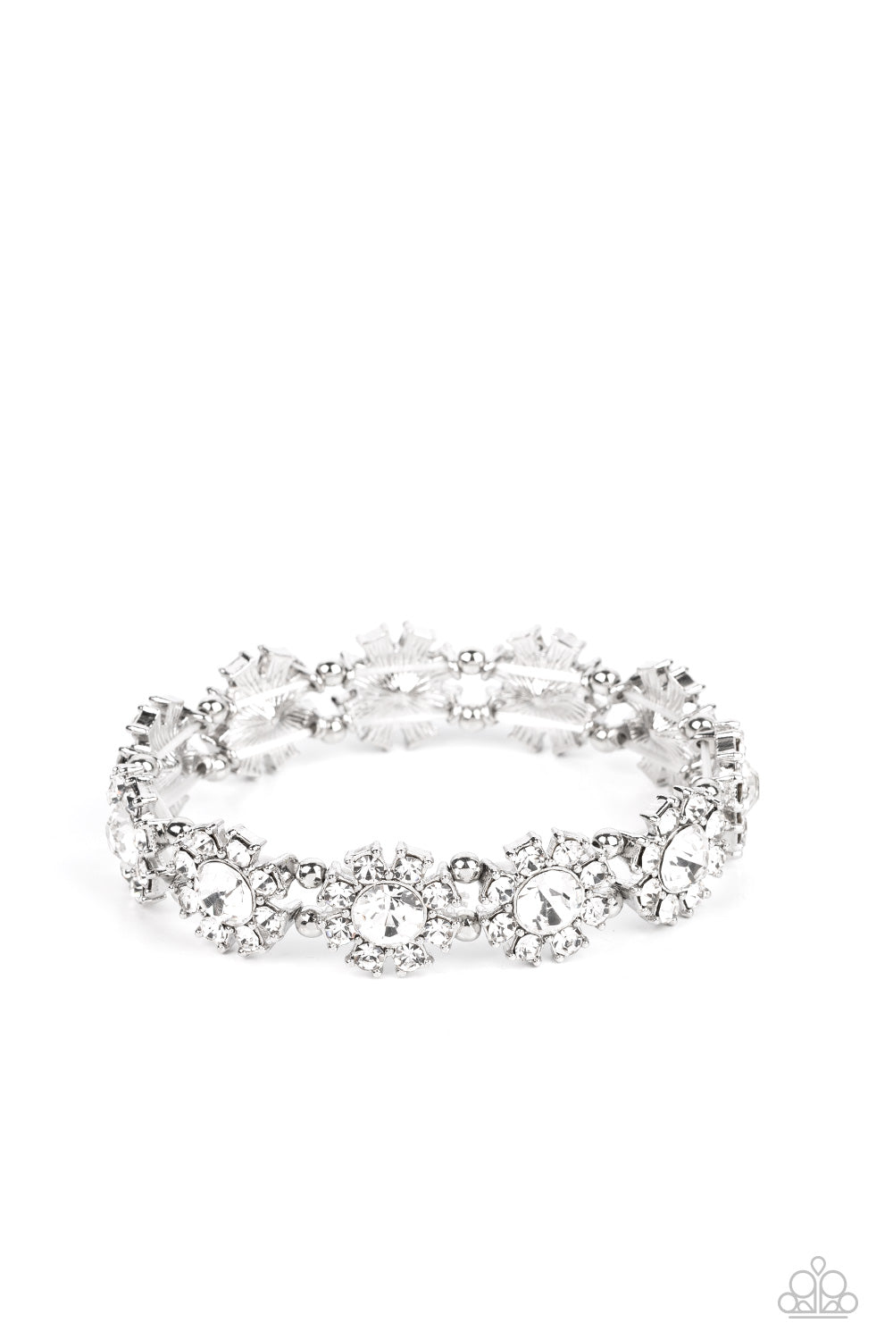 Premium Perennial - White Bracelet - Paparazzi - Dare2bdazzlin N Jewelry