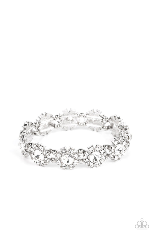 Premium Perennial - White Bracelet - Paparazzi - Dare2bdazzlin N Jewelry
