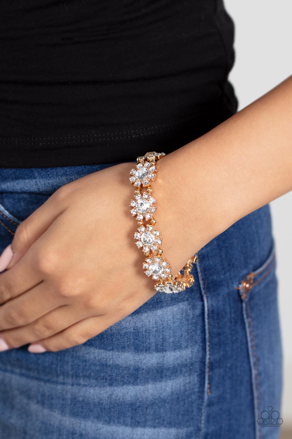Premium Perennial - Gold Bracelet - Paparazzi - Dare2bdazzlin N Jewelry