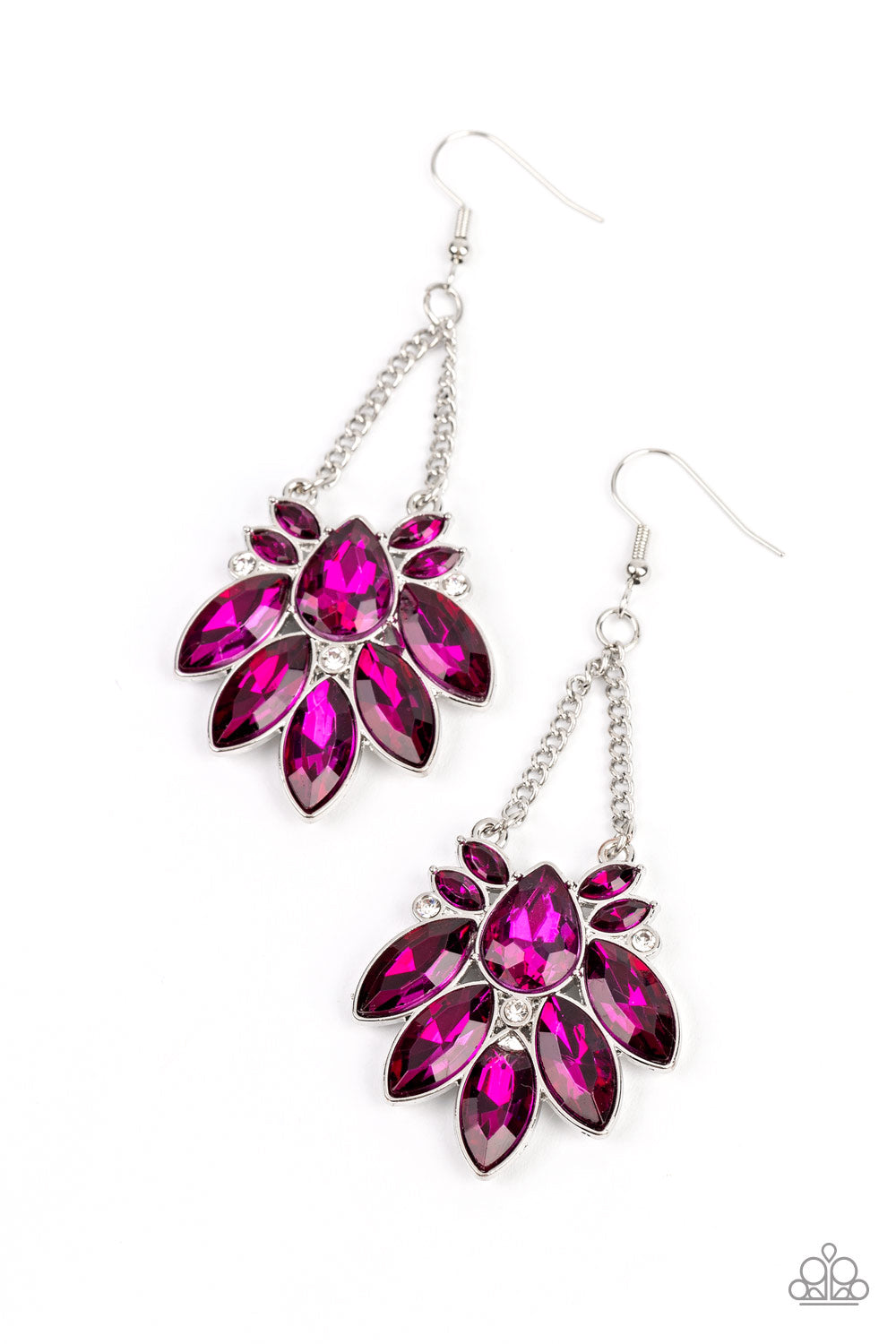 Prismatic Pageantry - Pink Earring - Paparazzi - Dare2bdazzlin N Jewelry
