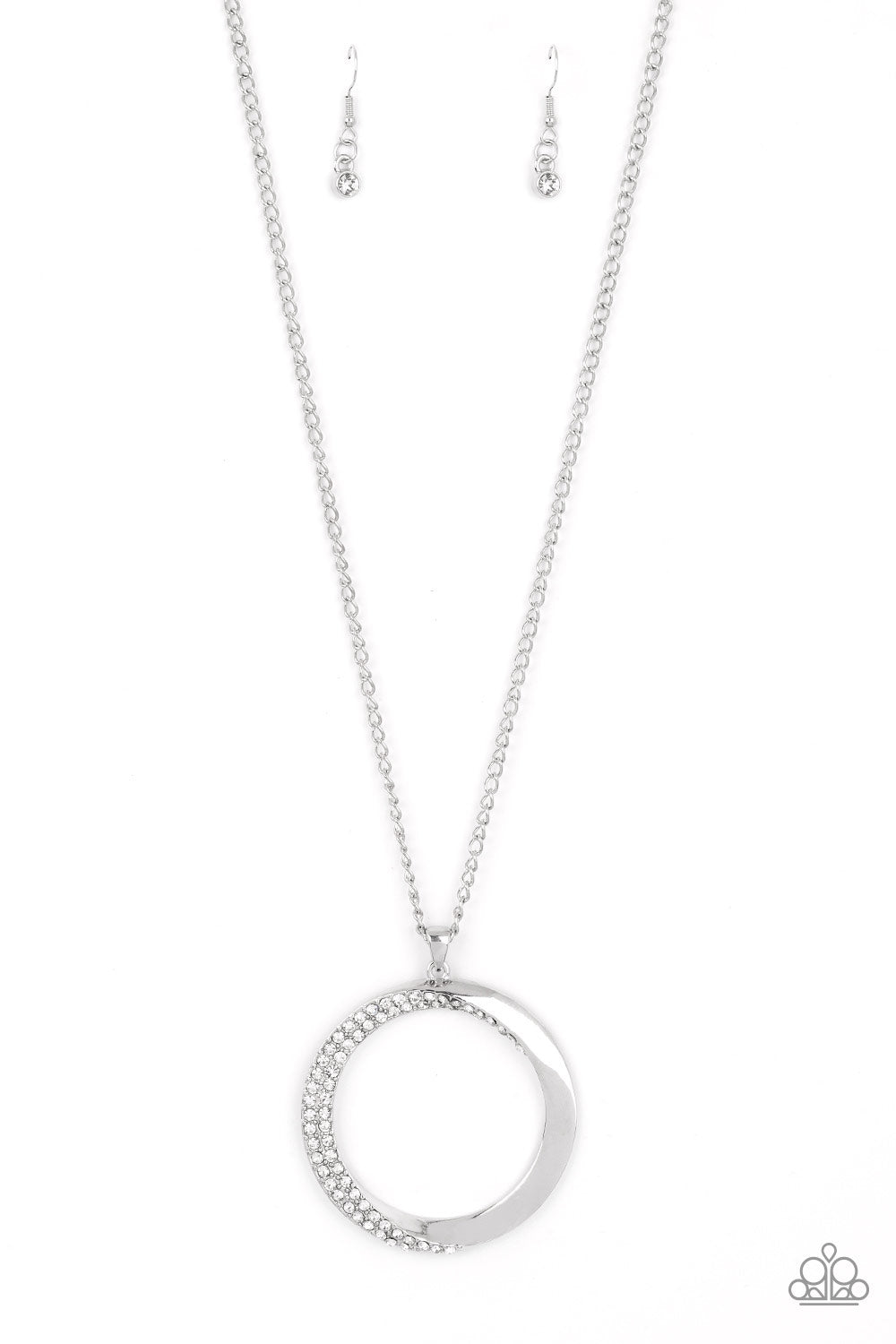 Encrusted Elegance - White Necklace - Paparazzi - Dare2bdazzlin N Jewelry