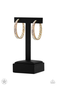 GLITZY By Association - Gold Earring - Paparazzi - Dare2bdazzlin N Jewelry