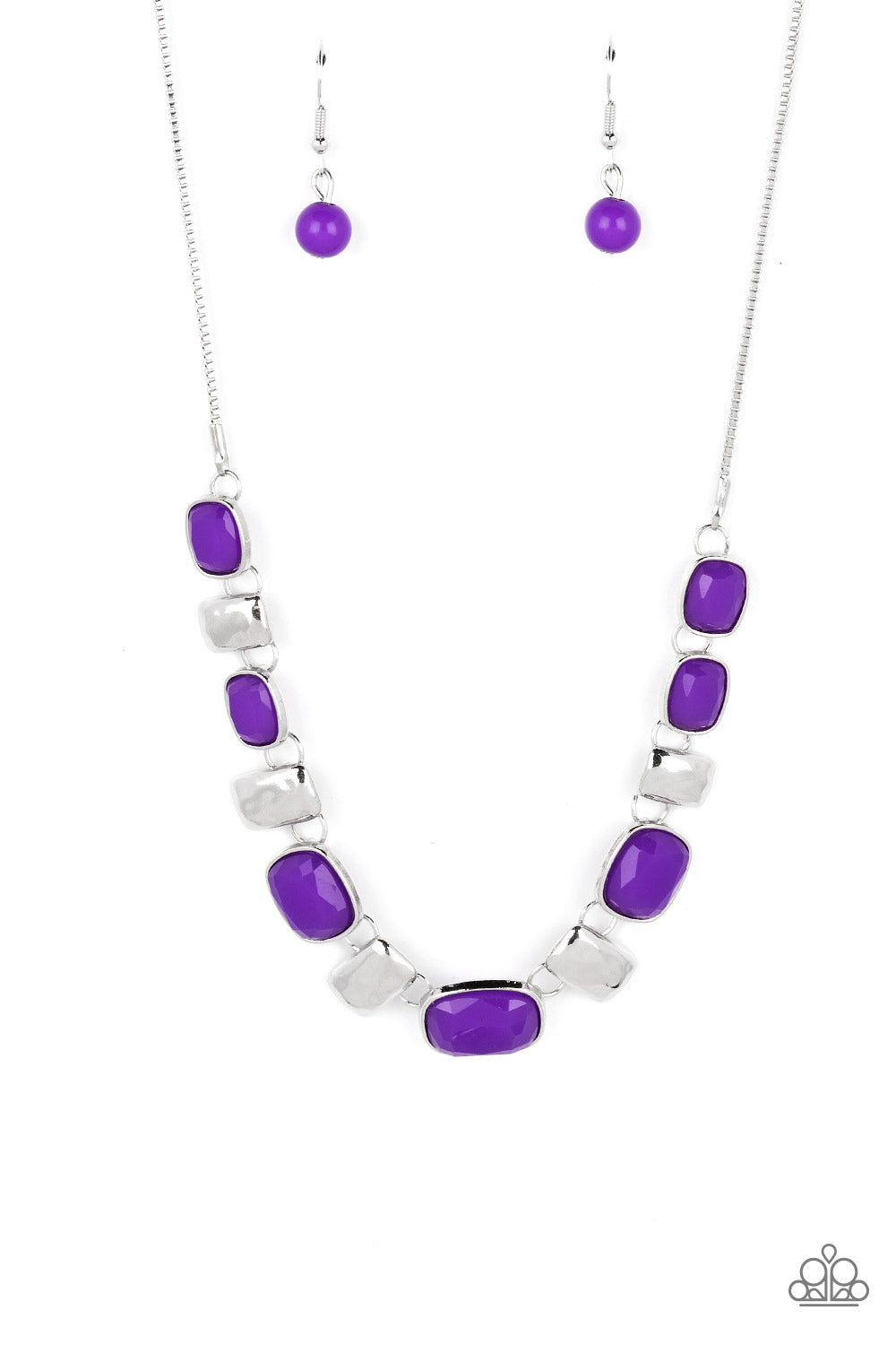 Polished Parade - Purple Necklace - Paparazzi - Dare2bdazzlin N Jewelry