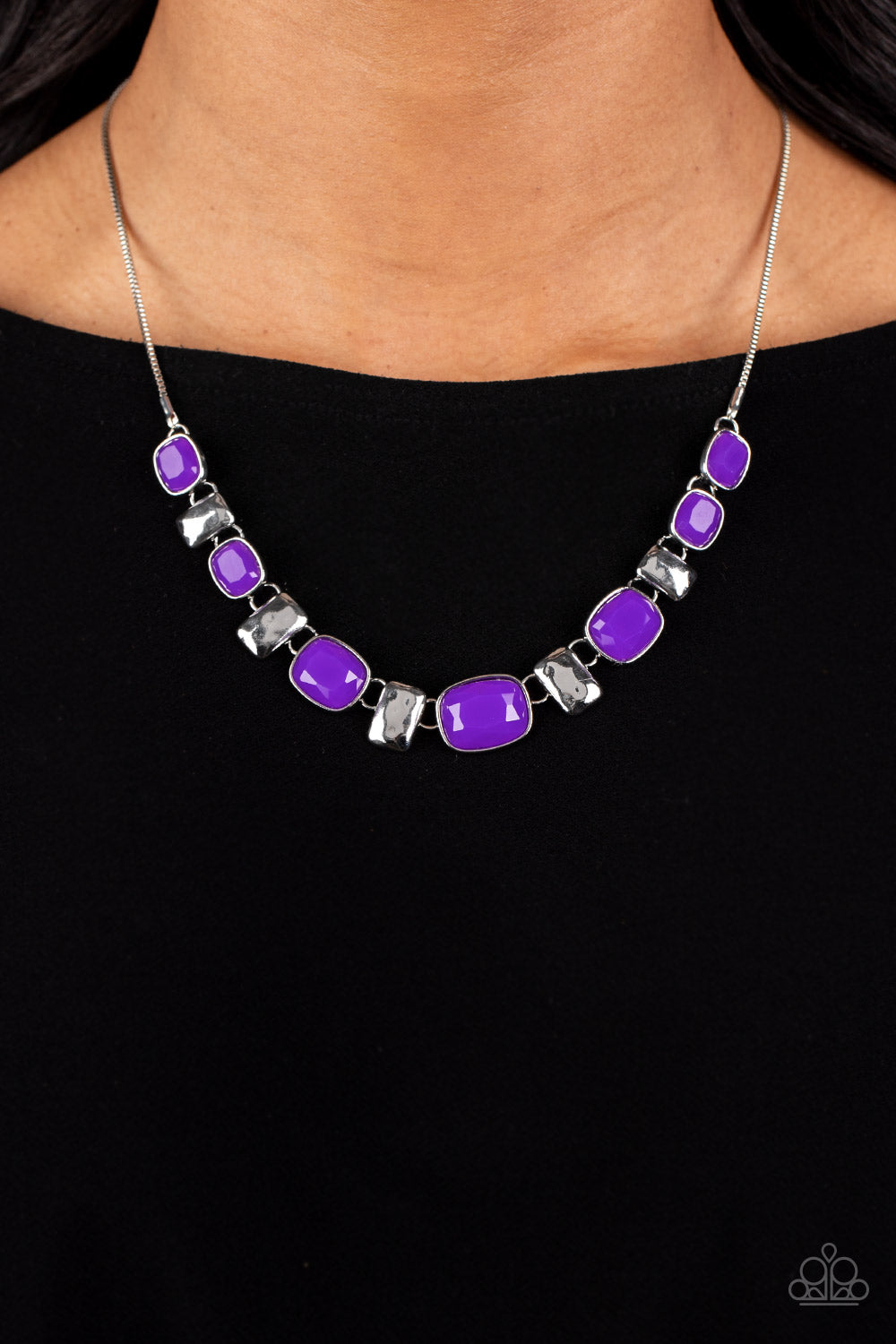 Polished Parade - Purple Necklace - Paparazzi - Dare2bdazzlin N Jewelry