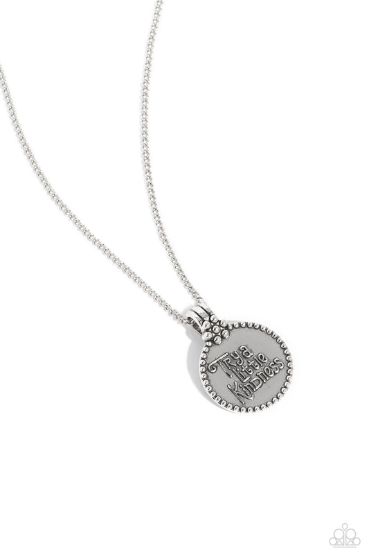 The KIND Side - Silver Necklace - Paparazzi - Dare2bdazzlin N Jewelry