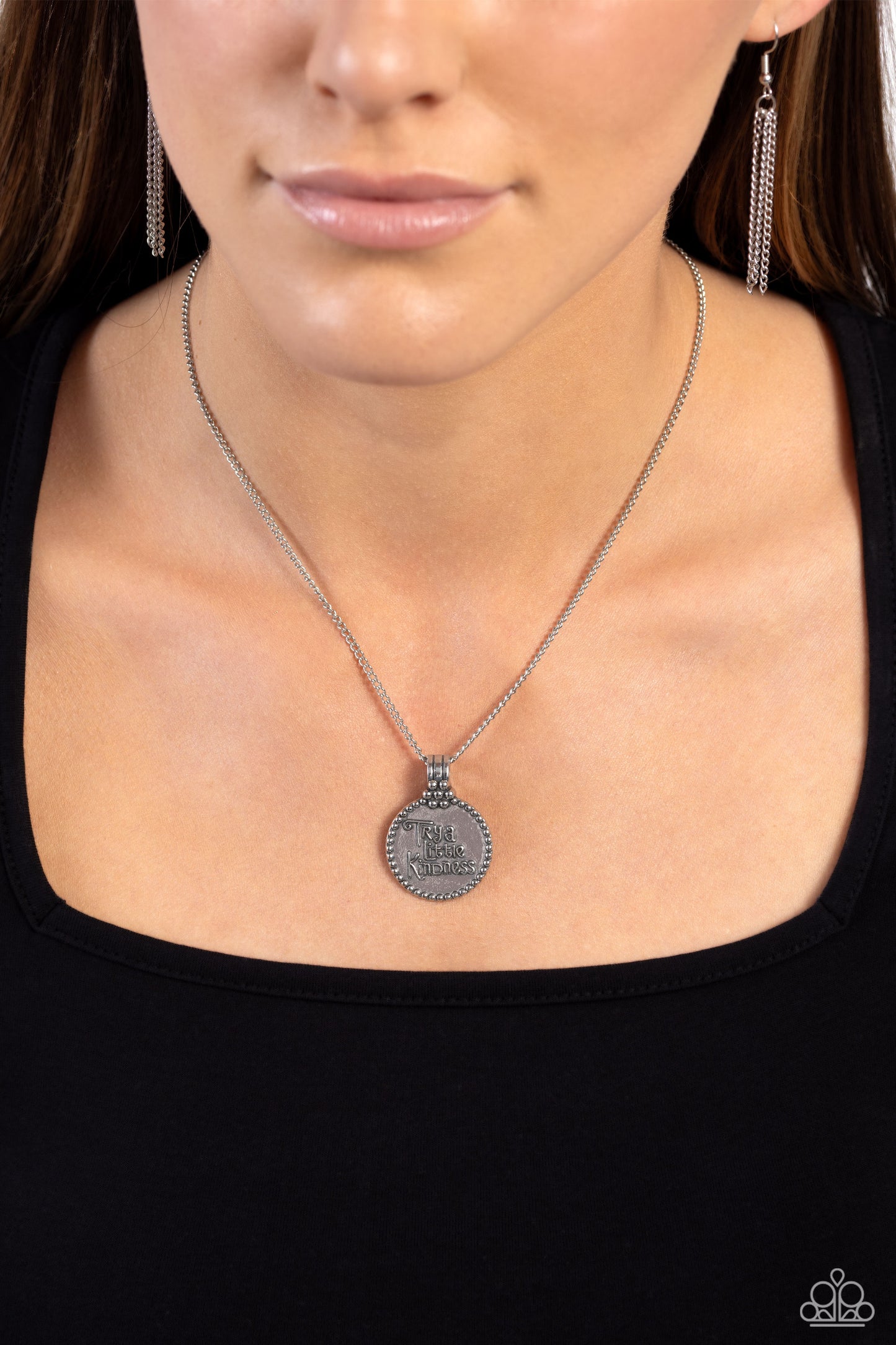 The KIND Side - Silver Necklace - Paparazzi - Dare2bdazzlin N Jewelry