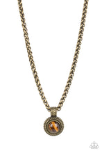 Load image into Gallery viewer, Pendant Dreams - Brass Necklace - Paparazzi - Dare2bdazzlin N Jewelry
