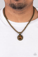 Load image into Gallery viewer, Pendant Dreams - Brass Necklace - Paparazzi - Dare2bdazzlin N Jewelry
