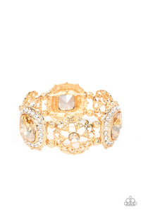 Gilded Gallery - Gold Bracelet - Paparazzi - Dare2bdazzlin N Jewelry