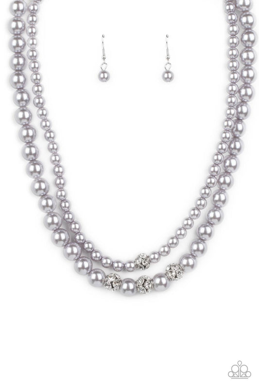 Brilliant Ballerina - Silver Necklace - Paparazzi - Dare2bdazzlin N Jewelry