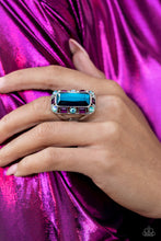 Load image into Gallery viewer, Radiant Rhinestones - Blue Ring - Paparazzi - Dare2bdazzlin N Jewelry

