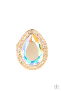 Illuminated Icon - Gold Ring - Paparazzi - Dare2bdazzlin N Jewelry