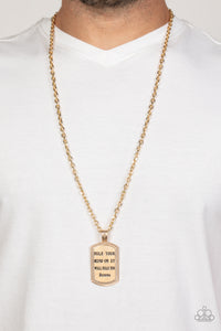 Empire State of Mind - Gold Necklace - Paparazzi - Dare2bdazzlin N Jewelry