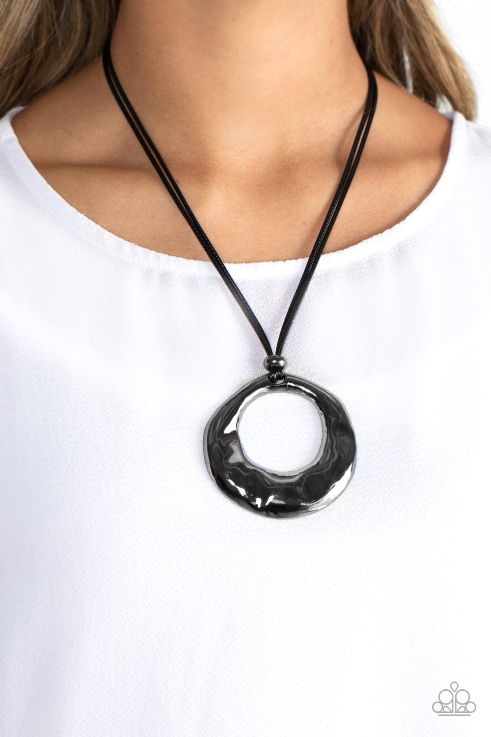 Tectonic Treasure - Black Necklace - Paparazzi - Dare2bdazzlin N Jewelry