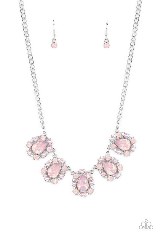 Pearly Pond - Pink Necklace - Paparazzi - Dare2bdazzlin N Jewelry