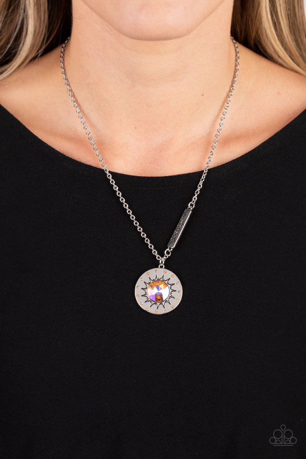 Sundial Dance - Orange Necklace - Paparazzi - Dare2bdazzlin N Jewelry