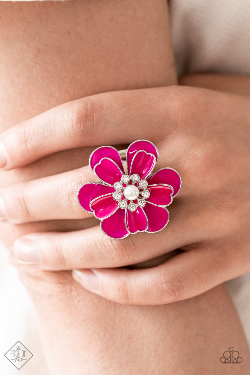 Budding Bliss - Pink Ring - Paparazzi - Dare2bdazzlin N Jewelry