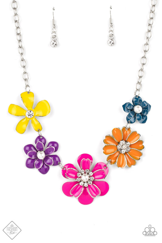 Floral Reverie - Multi Necklace - Paparazzi - Dare2bdazzlin N Jewelry