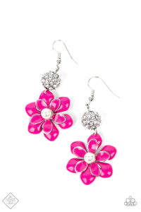 Bewitching Botany - Pink Earring - Paparazzi - Dare2bdazzlin N Jewelry