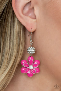 Bewitching Botany - Pink Earring - Paparazzi - Dare2bdazzlin N Jewelry