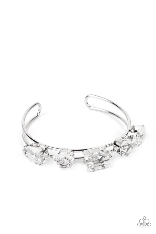 Uniquely Untapped - White Bracelet - Paparazzi - Dare2bdazzlin N Jewelry