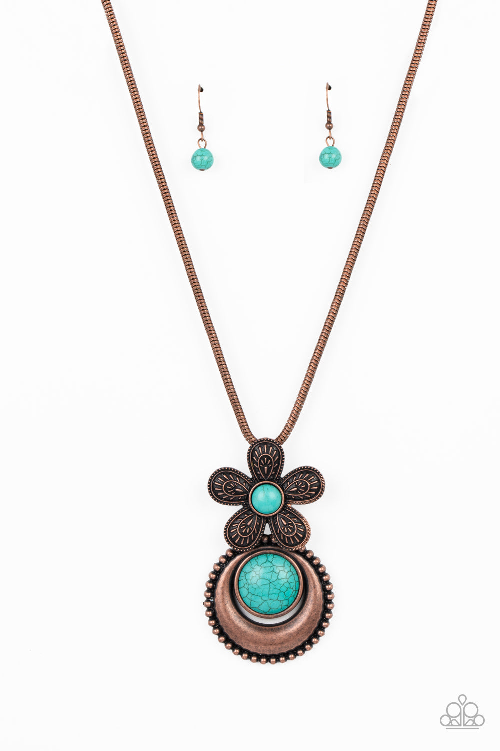 Bohemian Blossom - Copper Necklace - Paparazzi - Dare2bdazzlin N Jewelry