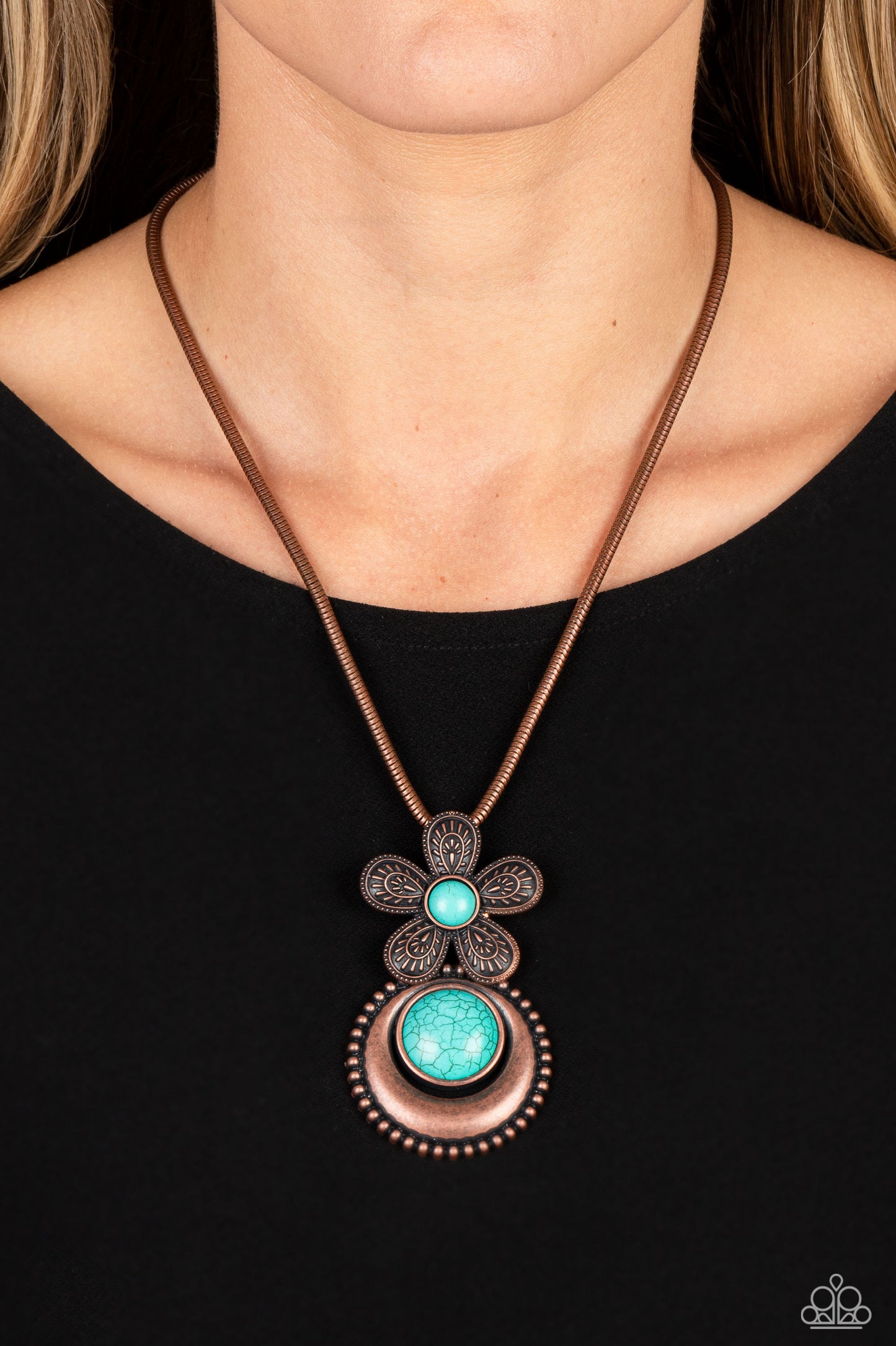 Bohemian Blossom - Copper Necklace - Paparazzi - Dare2bdazzlin N Jewelry