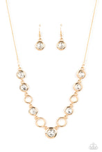 Load image into Gallery viewer, Elegantly Elite - Gold Necklace - Paparazzi - Dare2bdazzlin N Jewelry
