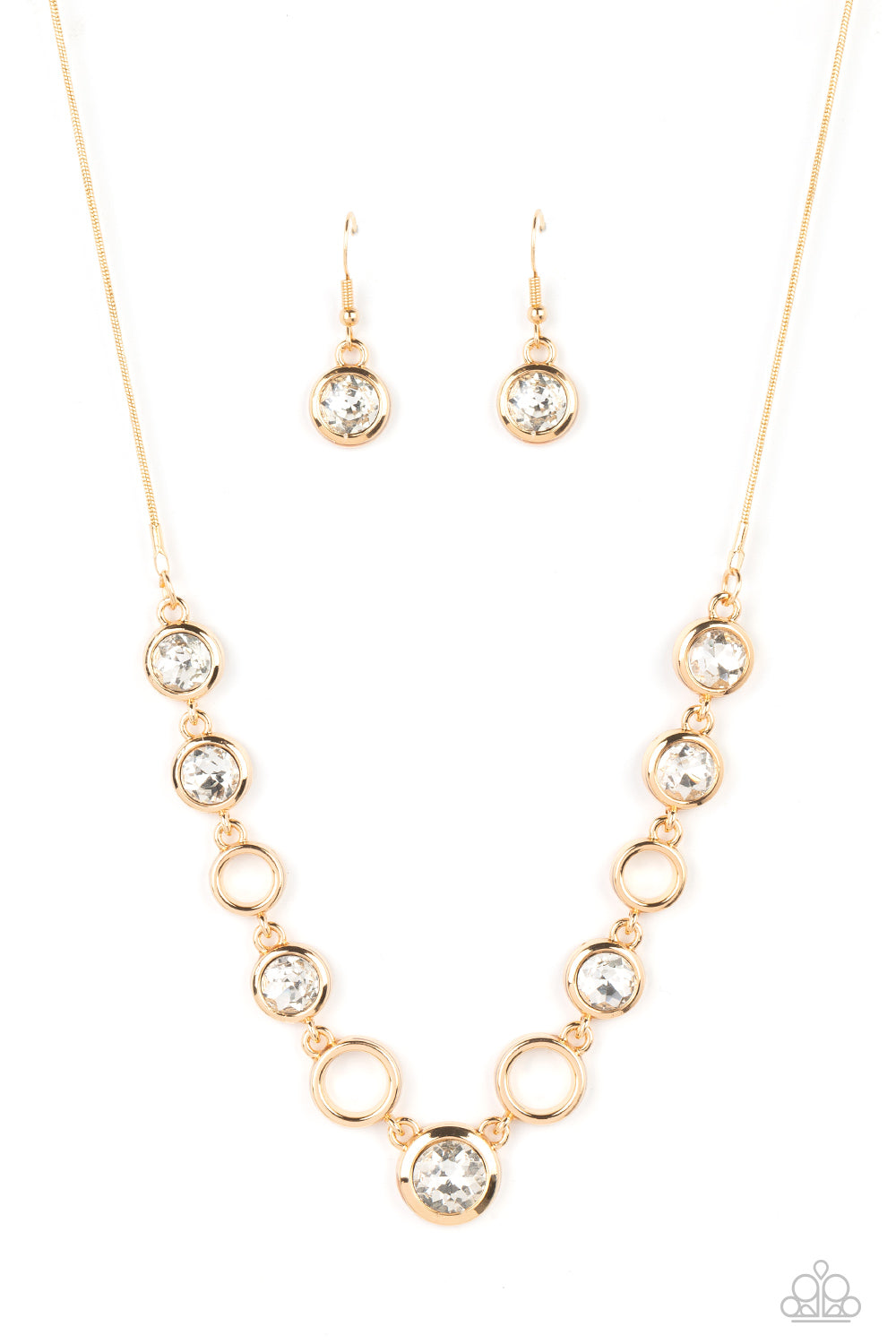 Elegantly Elite - Gold Necklace - Paparazzi - Dare2bdazzlin N Jewelry