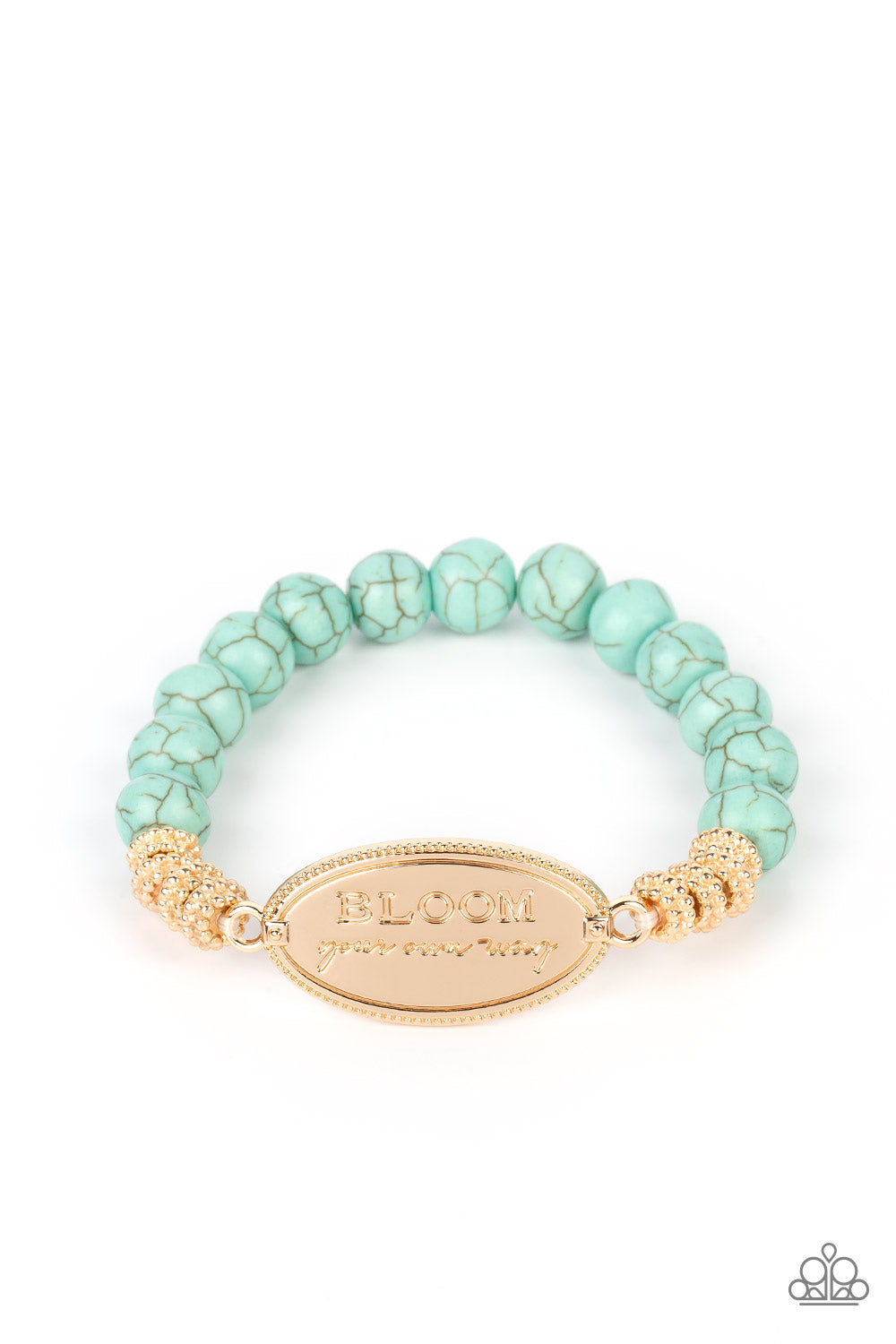 Bedouin Bloom - Gold Bracelet - Paparazzi - Dare2bdazzlin N Jewelry