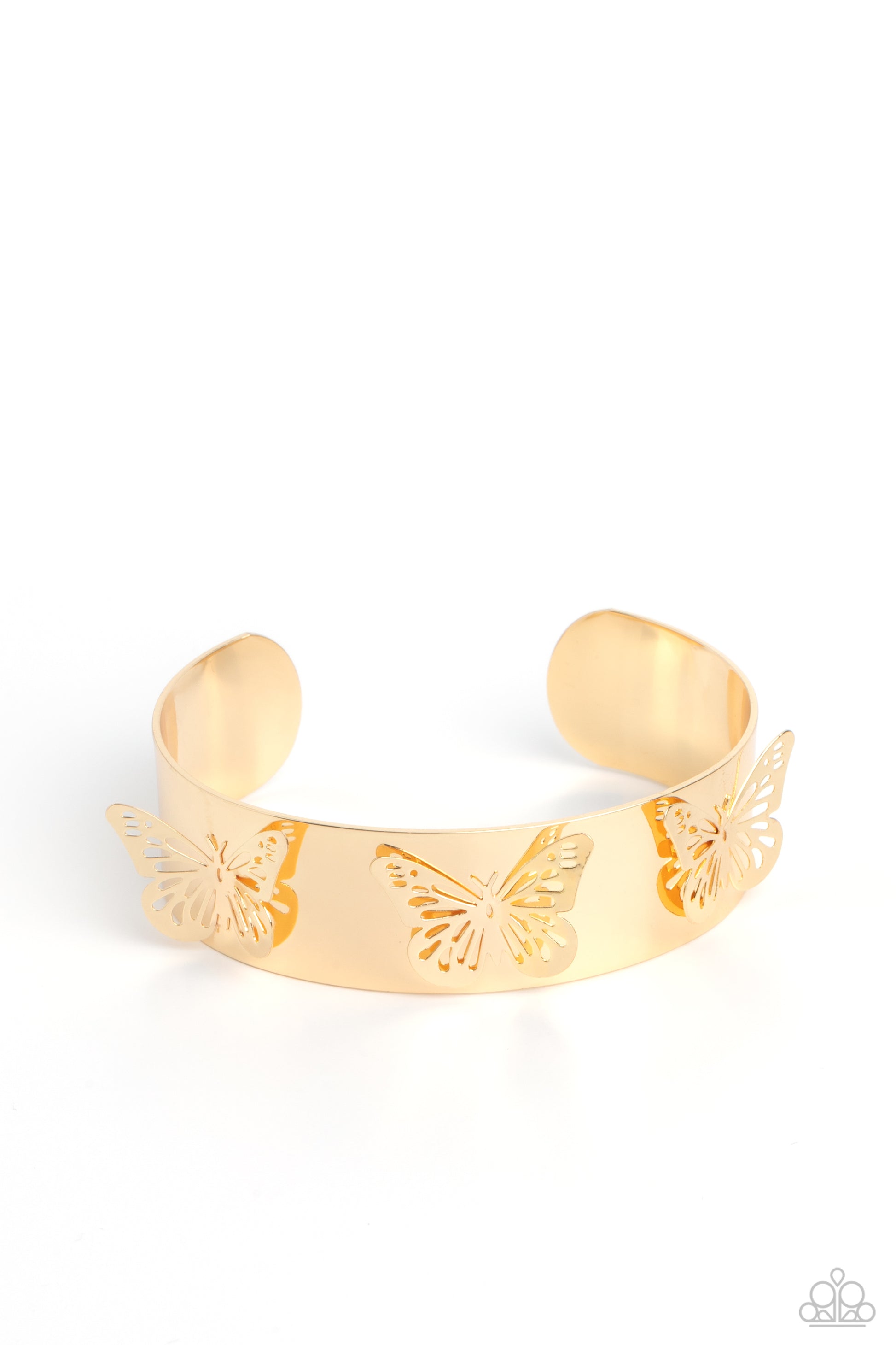 Magical Mariposas - Gold Bracelet - Paparazzi - Dare2bdazzlin N Jewelry