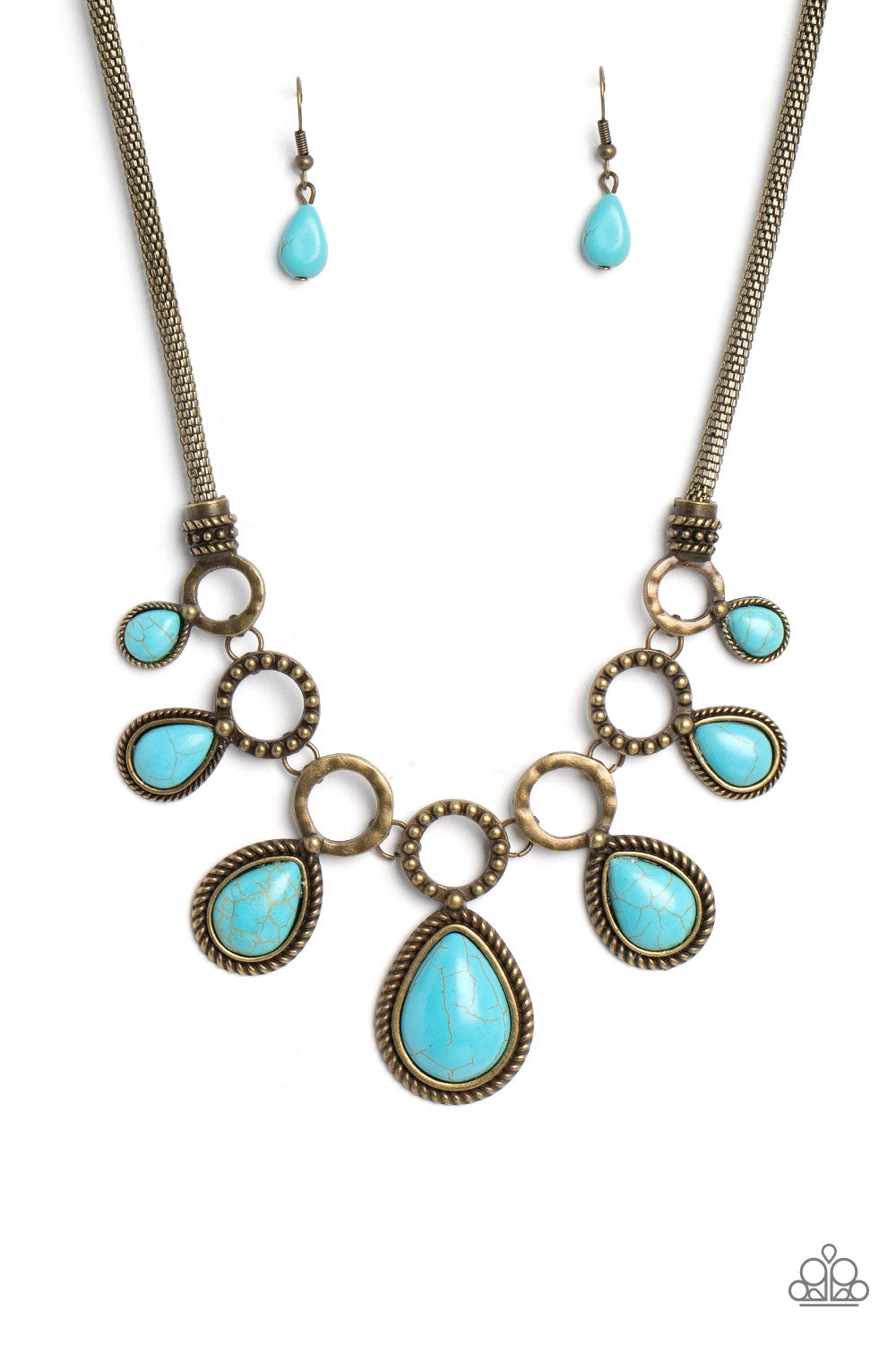 Riverside Relic - Brass Necklace - Paparazzi - Dare2bdazzlin N Jewelry