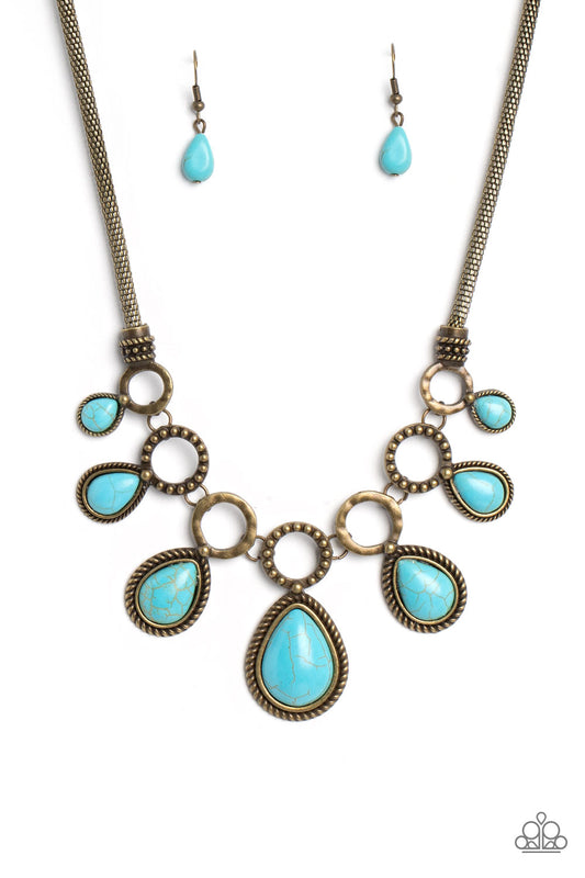 Riverside Relic - Brass Necklace - Paparazzi - Dare2bdazzlin N Jewelry